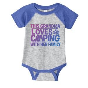 Family Camping Trip Funny Gift This Grandma Loves Camping Infant Baby Jersey Bodysuit