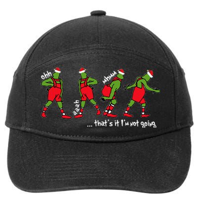 Funny Christmas ThatS It IM Not Going 7-Panel Snapback Hat