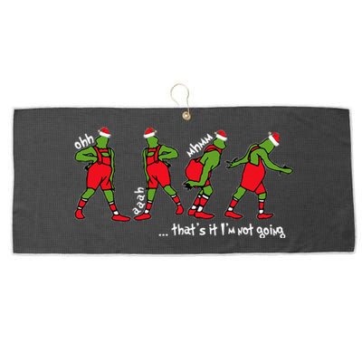 Funny Christmas ThatS It IM Not Going Large Microfiber Waffle Golf Towel