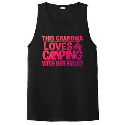 Family Camping Trip Funny Gift This Grandma Loves Camping PosiCharge Competitor Tank