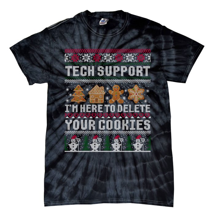 Funny Christmas Tech Support Computer Programmer Gift Tie-Dye T-Shirt