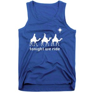 Funny Christmas Tonight We Ride Christmas  Tank Top