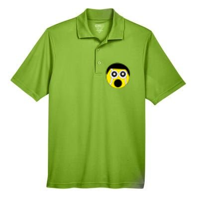 Fun Crazy Tennis Ball Face Men's Origin Performance Pique Polo