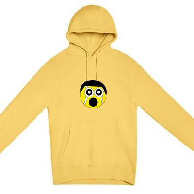 Fun Crazy Tennis Ball Face Premium Pullover Hoodie