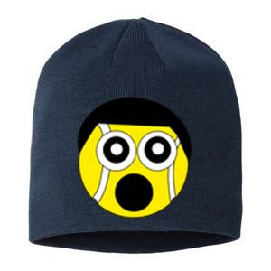 Fun Crazy Tennis Ball Face Sustainable Beanie