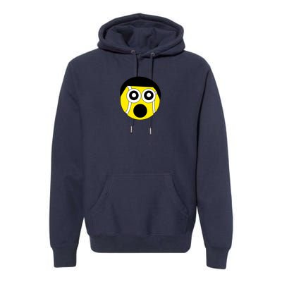 Fun Crazy Tennis Ball Face Premium Hoodie