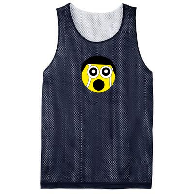 Fun Crazy Tennis Ball Face Mesh Reversible Basketball Jersey Tank