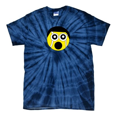 Fun Crazy Tennis Ball Face Tie-Dye T-Shirt