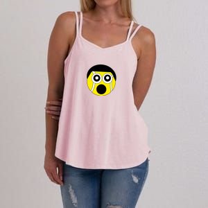 Fun Crazy Tennis Ball Face Women's Strappy Tank