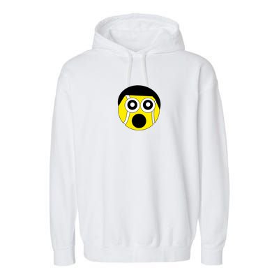 Fun Crazy Tennis Ball Face Garment-Dyed Fleece Hoodie