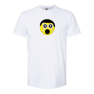 Fun Crazy Tennis Ball Face Softstyle CVC T-Shirt