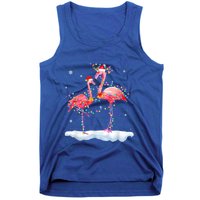 Flamingo Christmas Tree Funny Xmas Holiday Gift Tank Top