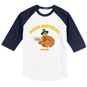 Funny Cute Thanksgiving Pizza Instead Eat Pizza Don't Eat Turkey Baseball Sleeve Shirt