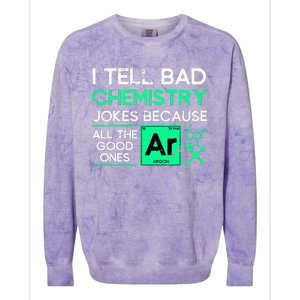 Funny Chemistry Teacher Science Gift Chemistry Colorblast Crewneck Sweatshirt