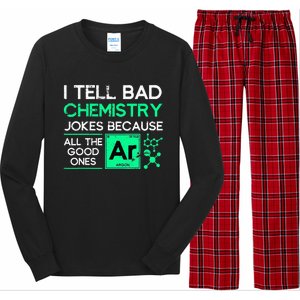 Funny Chemistry Teacher Science Gift Chemistry Long Sleeve Pajama Set