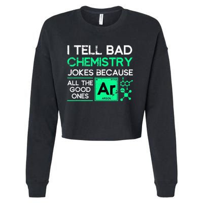 Funny Chemistry Teacher Science Gift Chemistry Cropped Pullover Crew