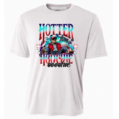 Funny Cute Trump Hotter Than A Hoochie Coochie Cooling Performance Crew T-Shirt