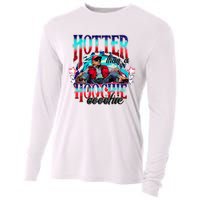 Funny Cute Trump Hotter Than A Hoochie Coochie Cooling Performance Long Sleeve Crew