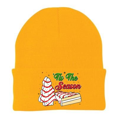 Funny Christmas Tis The Season Tree Cakes Knit Cap Winter Beanie