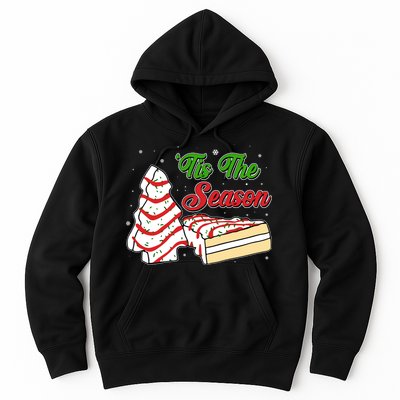 Funny Christmas Tis The Season Tree Cakes Hoodie