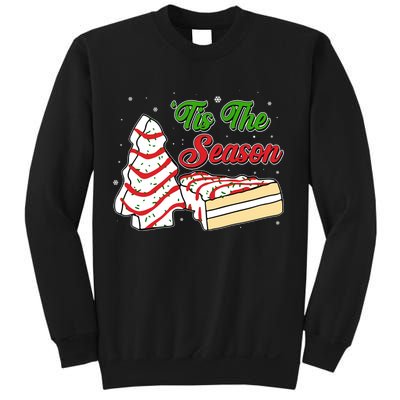 Funny Christmas Tis The Season Tree Cakes Sweatshirt