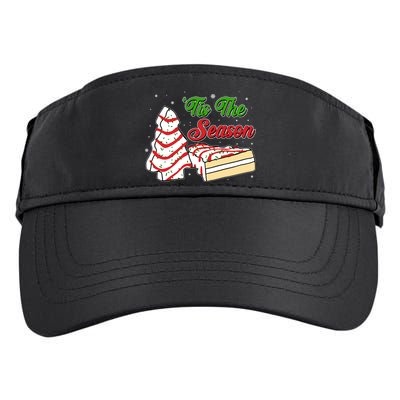 Funny Christmas Tis The Season Tree Cakes Adult Drive Performance Visor