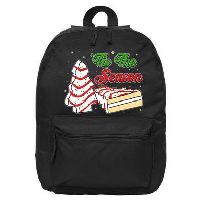 Funny Christmas Tis The Season Tree Cakes 16 in Basic Backpack