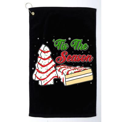Funny Christmas Tis The Season Tree Cakes Golf Towel
