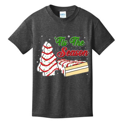 Funny Christmas Tis The Season Tree Cakes Kids T-Shirt