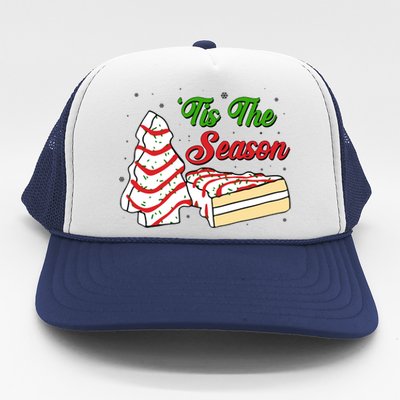 Funny Christmas Tis The Season Tree Cakes Trucker Hat