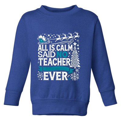 Funny Christmas Teacher School Xmas Holiday Teachers Gift Toddler Sweatshirt