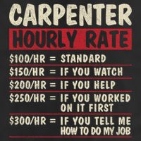 Funny Carpenter Tee Cute Gift Carpenter Hourly Rate Gift Adult Drive Performance Visor