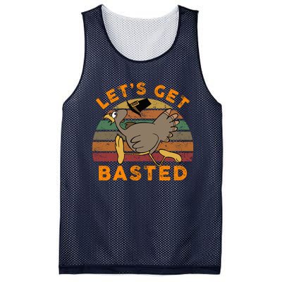 Funny Cute Time To Get Basted Beer Let's Get Adult Turkey Mesh Reversible Basketball Jersey Tank