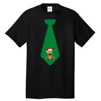 Funny Christmas Tie With Baby Reindeer For Family Dinner Merry Christmas Tie Tall T-Shirt