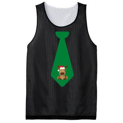 Funny Christmas Tie With Baby Reindeer For Family Dinner Merry Christmas Tie Mesh Reversible Basketball Jersey Tank