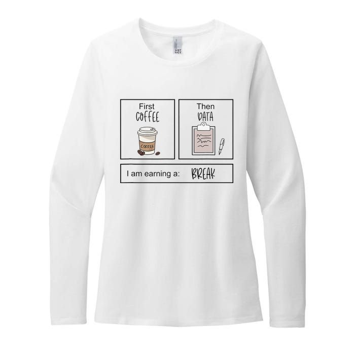 First Coffee Then IEP Teacher SPED Teacher Coffee Lover Gift Womens CVC Long Sleeve Shirt