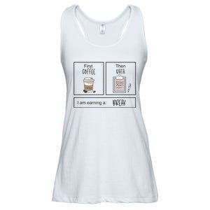 First Coffee Then IEP Teacher SPED Teacher Coffee Lover Gift Ladies Essential Flowy Tank