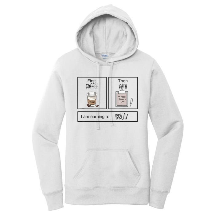 First Coffee Then IEP Teacher SPED Teacher Coffee Lover Gift Women's Pullover Hoodie