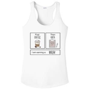 First Coffee Then IEP Teacher SPED Teacher Coffee Lover Gift Ladies PosiCharge Competitor Racerback Tank