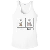 First Coffee Then IEP Teacher SPED Teacher Coffee Lover Gift Ladies PosiCharge Competitor Racerback Tank