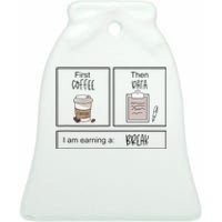 First Coffee Then IEP Teacher SPED Teacher Coffee Lover Gift Ceramic Bell Ornament