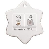 First Coffee Then IEP Teacher SPED Teacher Coffee Lover Gift Ceramic Star Ornament