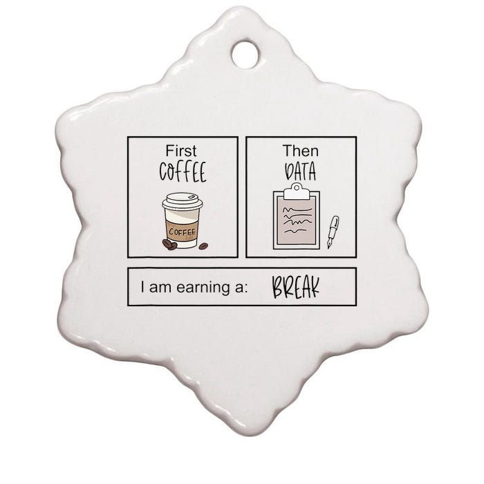 First Coffee Then IEP Teacher SPED Teacher Coffee Lover Gift Ceramic Star Ornament