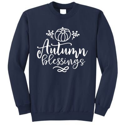 Funny Cute Thanksgiving Pumpkin Autumn Blessings Sweatshirt