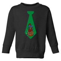 Funny Christmas Tie With Chicken And Christmas Tree Lights Funny Chickens Tie Toddler Sweatshirt