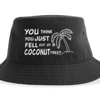 Funny Coconut Tree Kamala Harris Political Humor Sustainable Bucket Hat