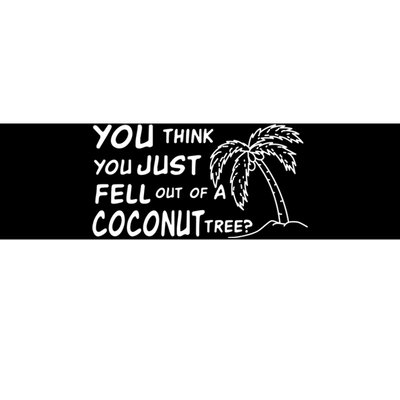 Funny Coconut Tree Kamala Harris Political Humor Bumper Sticker