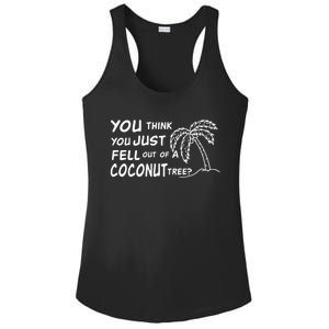 Funny Coconut Tree Kamala Harris Political Humor Ladies PosiCharge Competitor Racerback Tank