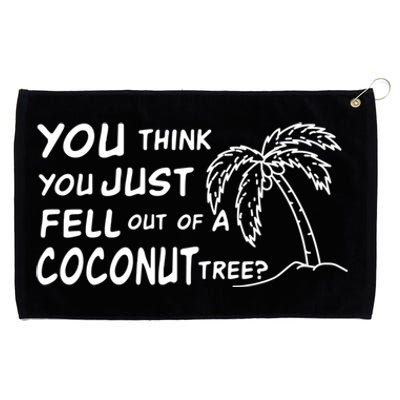 Funny Coconut Tree Kamala Harris Political Humor Grommeted Golf Towel