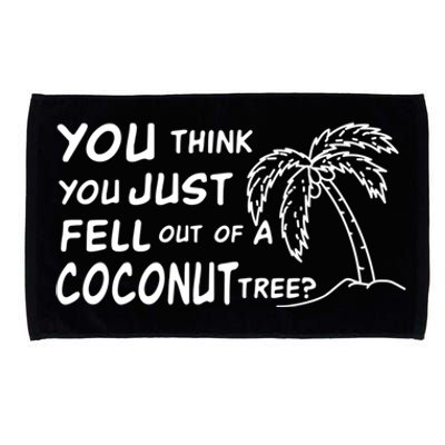 Funny Coconut Tree Kamala Harris Political Humor Microfiber Hand Towel